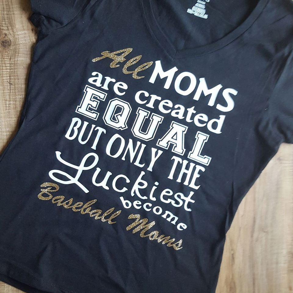 Baseball Mom Glitter T-shirt – Newtown Apparel Company