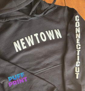 Newtown PUFF Pullover Hooded Sweatshirt