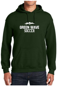 Green Wave Soccer Hooded Sweatshirt