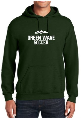 Green Wave Soccer Hooded Sweatshirt