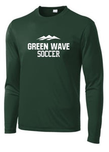 Green Wave Soccer Ultra Cotton Long Sleeve T-Shirt