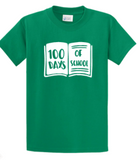 100 Days of School Book T-shirt (Cotton & Mositure Control) PC61/380