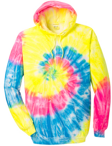 Neon Rainbow Youth & Adult Tie Dye Hoodie PC146Y