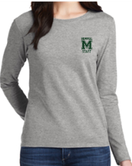 MMS Staff Womens/Mens Long Sleeve Cotton T-Shirt 5400/L