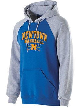 Newtown Baseball 2 Vintage Grey Adult Hoodie 7246