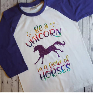 Rainbow Unicorn HOLGRAPHIC Shirt